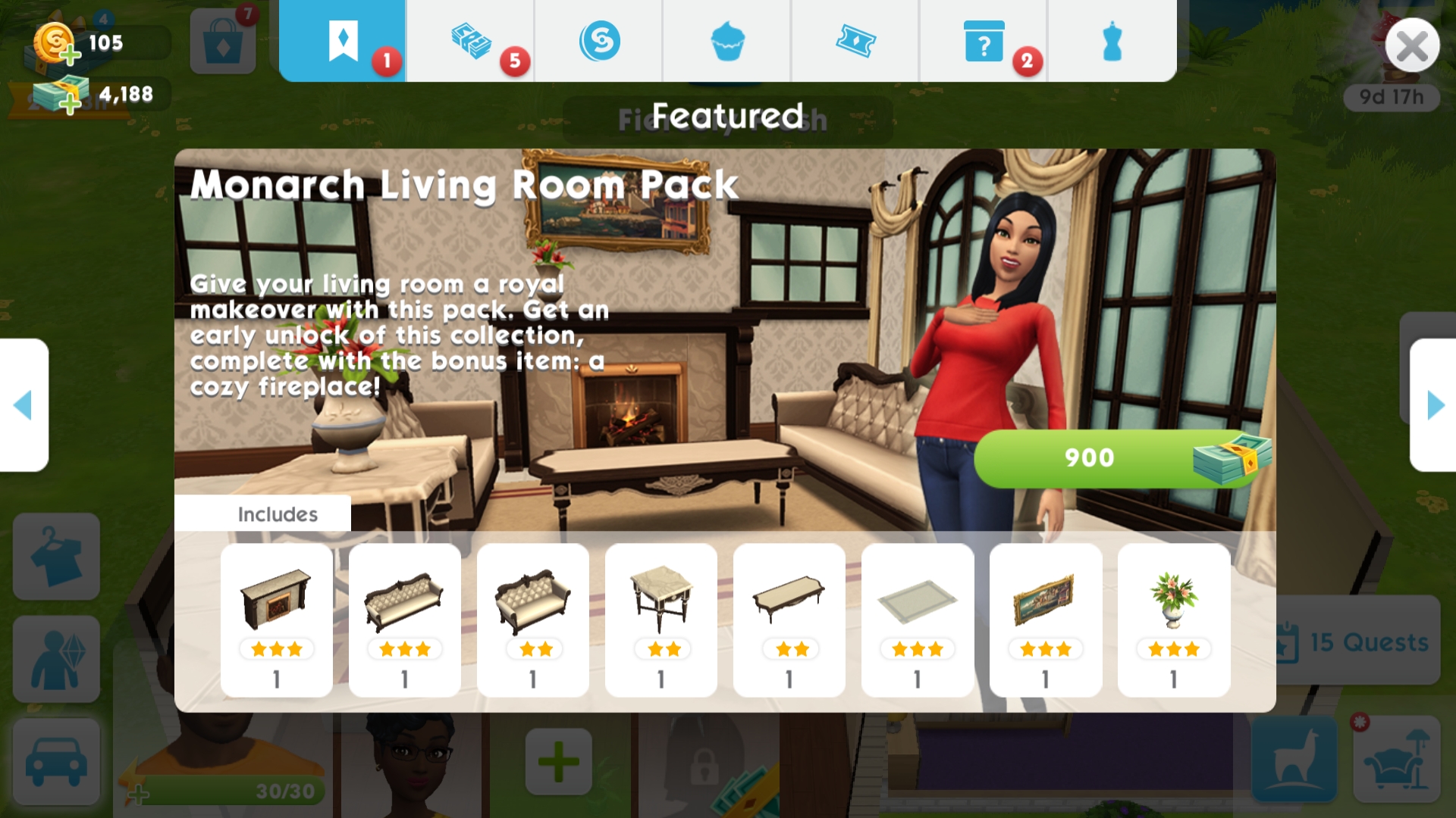 Monarch Living Room Pack